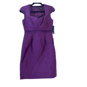 NWT Adriana Papell Dress, plum, Sz 6
